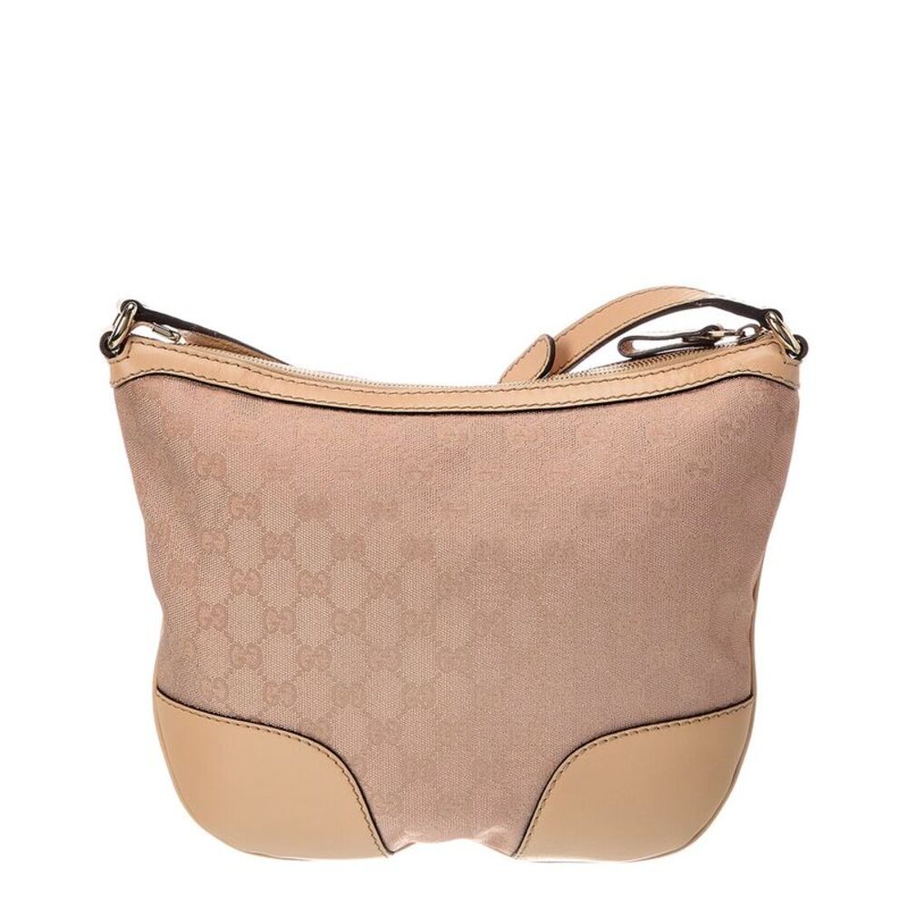 Gucci Beige Lambskin Leather Gg Tote (Authentic Pre-Loved) - Picture 2 of 5